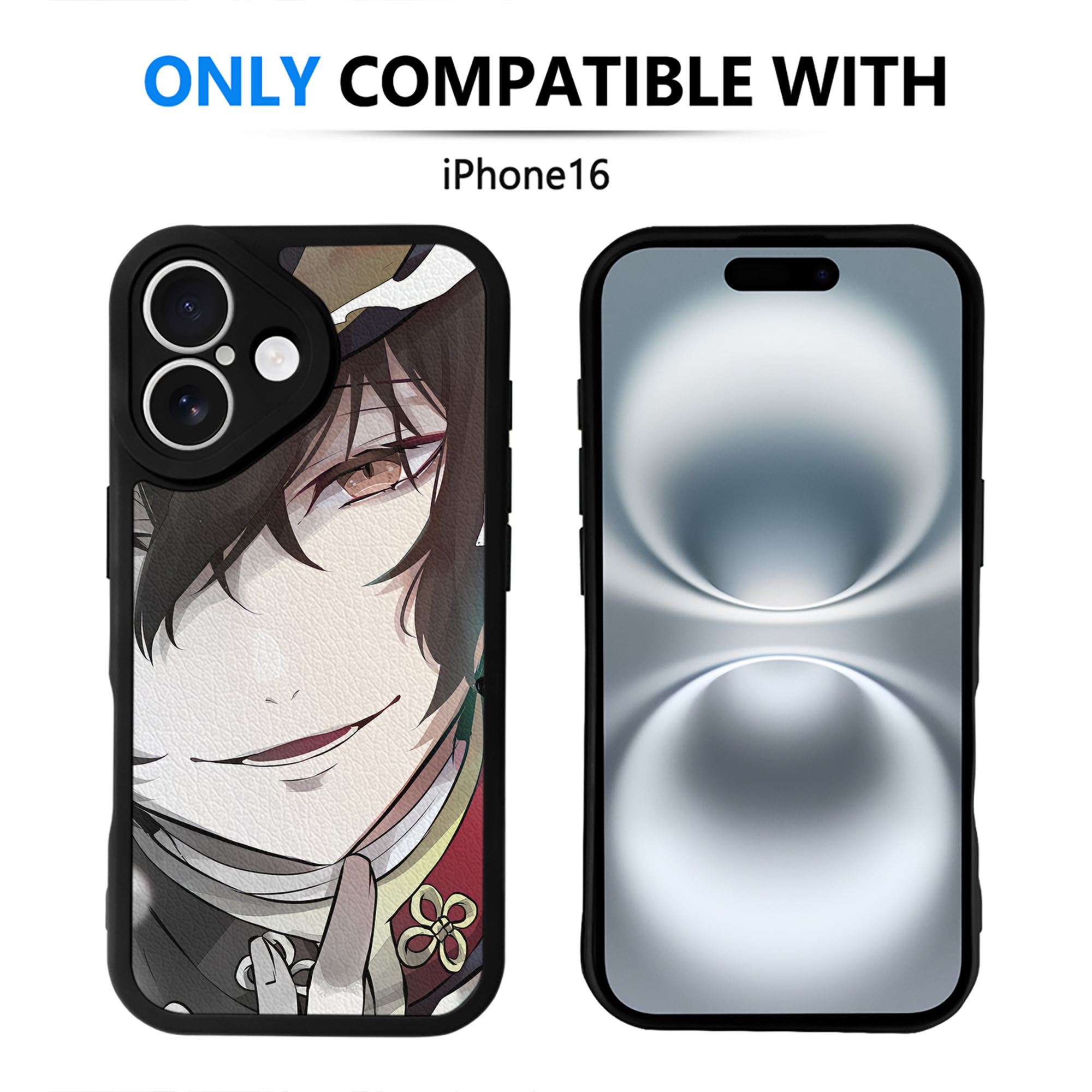 （画像用） 文豪ストレイドッグス Bungo Stray Dogs 【iPhone 16シリーズ対応】シリコンスマホケース（レザー調） 材質：シリコン